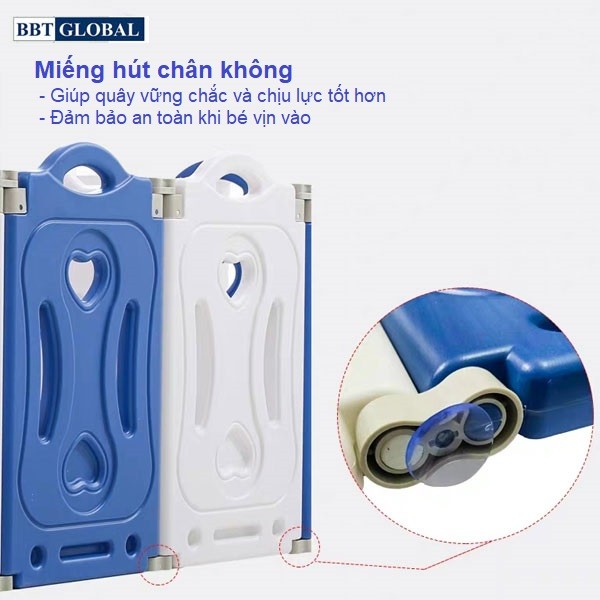 Quây cũi nhựa cho bé gấp gọn BR9505
