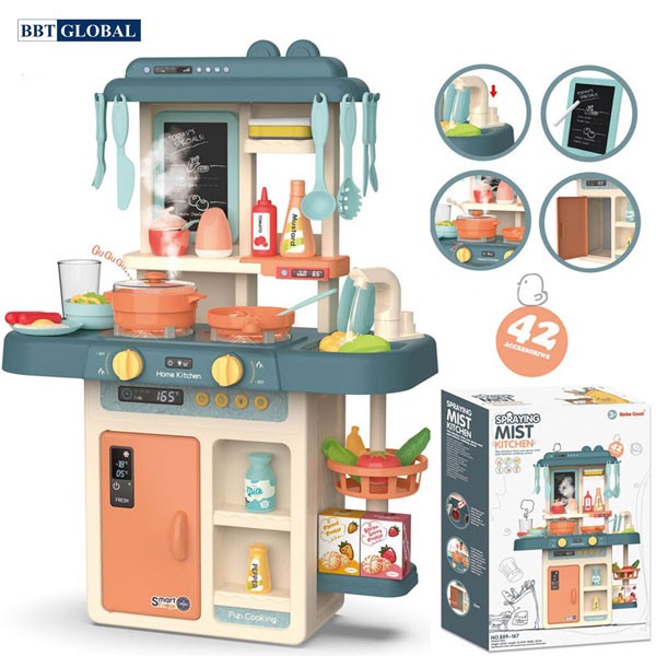 Đồ chơi nấu ăn cao cấp 63cm 42 chi tiết có khói 889-167