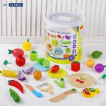 Đồ chơi cắt rau củ quả BBT Global gỗ cao cấp MSN15055