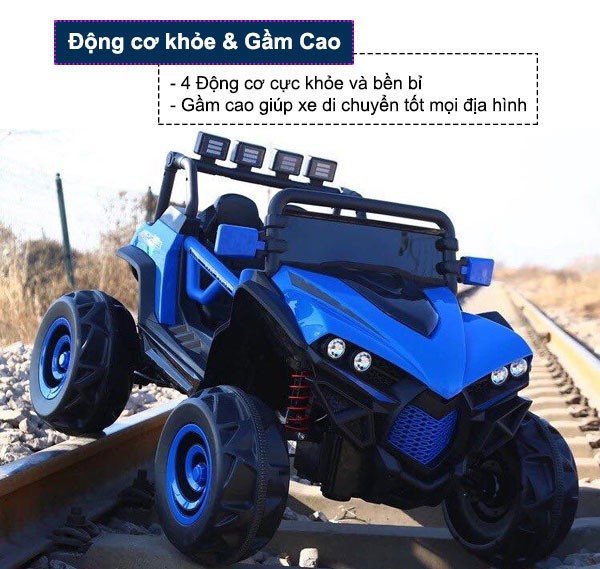 Xe ô tô điện trẻ em địa hình 4 động cơ BBT-3388