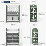 Giá kệ để đồ chơi và đồ dùng cho bé BBT Global xanh lá SH9604