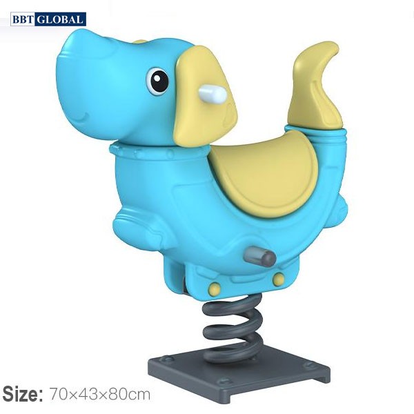 Bập bênh nhún lò xo đơn cún con ZK139-27