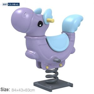 Bập bênh nhún lò xo đơn hà mã ZK139-28