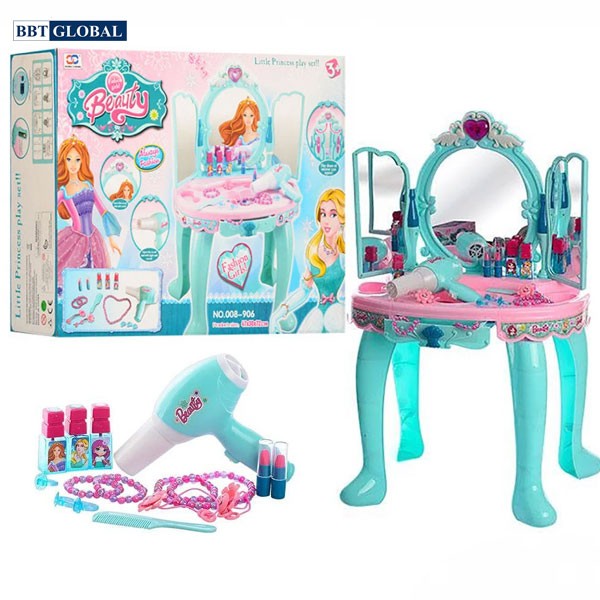 Đồ chơi trang điểm cho bé màu xanh ngọc 008-906