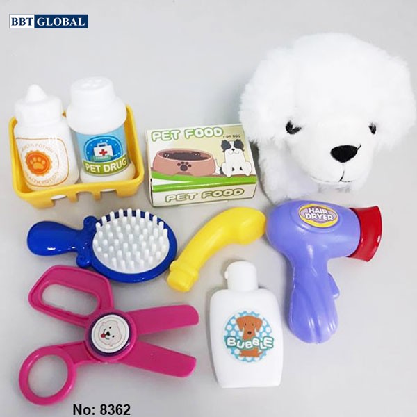 Đồ chơi chăm sóc thú cưng balo cho bé 8362