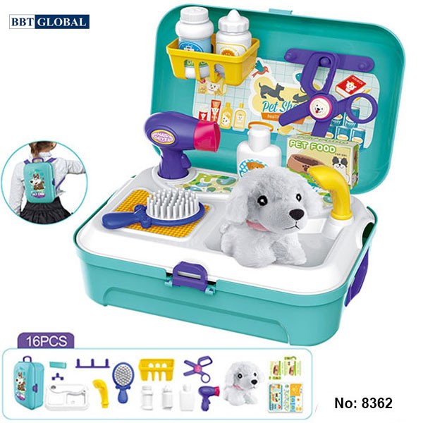 Đồ chơi chăm sóc thú cưng balo cho bé 8362
