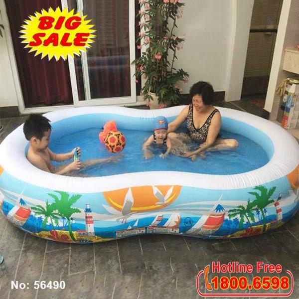 Bể bơi phao cho bé hình bãi biển INTEX 56490