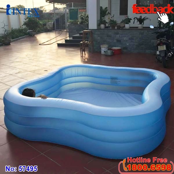 Bể bơi phao cỡ lớn hình vuông INTEX 57495