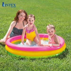 Bể bơi phao cho bé 3 tầng 1m14 đáy bơm hơi INTEX 57412