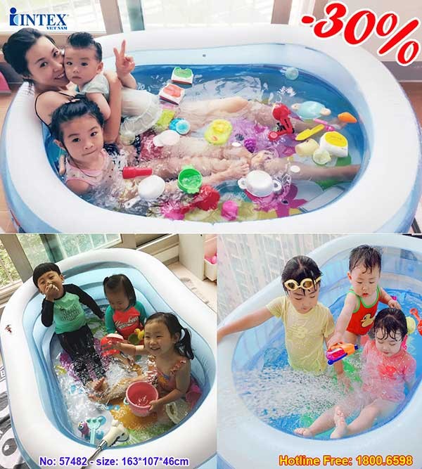 bể bơi phao mini 3 tầng INTEX 57482