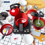 Đồ chơi nấu ăn cho bé 24 chi tiết cỡ lớn màu đỏ 5696