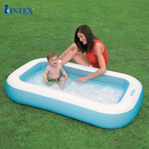 Hồ bơi phao trẻ em đáy bơm hơi 1m66 hình chữ nhật INTEX 57403