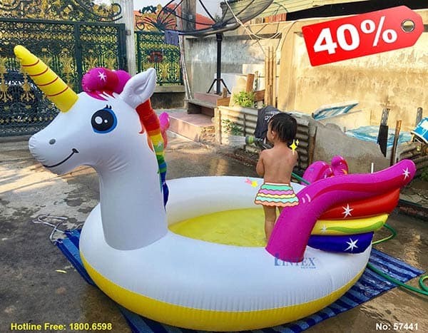 Hồ bơi phao cho bé ngựa thần INTEX 57441