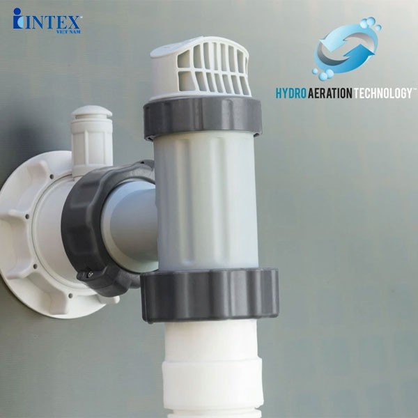 Bể bơi khung kim loại siêu cao cấp DELUXE 9m75 máy lọc điện phân INTEX 26378