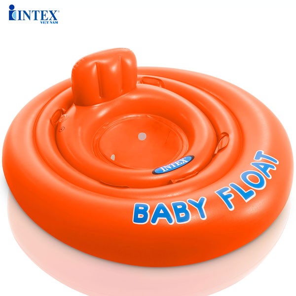 Phao bơi chống lật cho bé, 2 vòng bơm hơi có tựa lưng INTEX 56588
