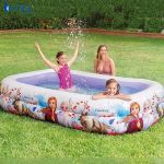 Bể bơi phao hình chữ nhật nữ hoàng băng giá Frozen Intex 58469