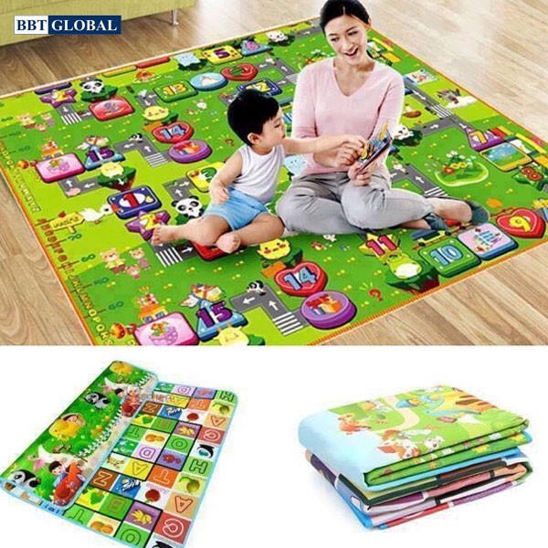 Thảm học chữ cái 2 mặt cho bé khổ 1.8m* 2m MA002