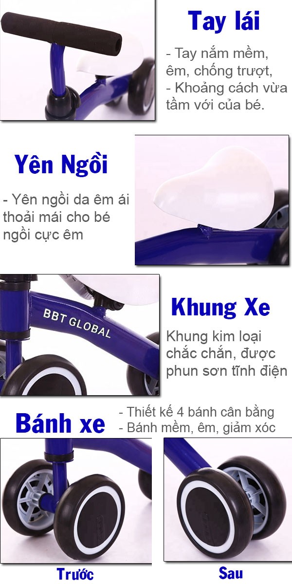 xe chòi chân cho bé Q2+