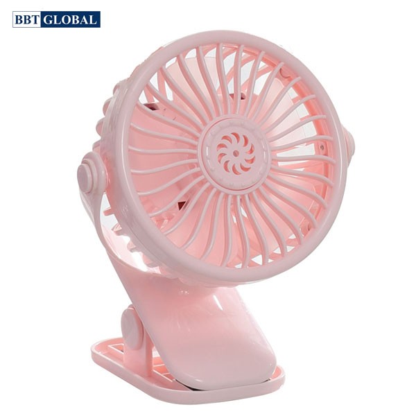 Quạt kẹp xe đa năng tích điện có đèn LED và chỉnh được tốc độ gió RG591-5