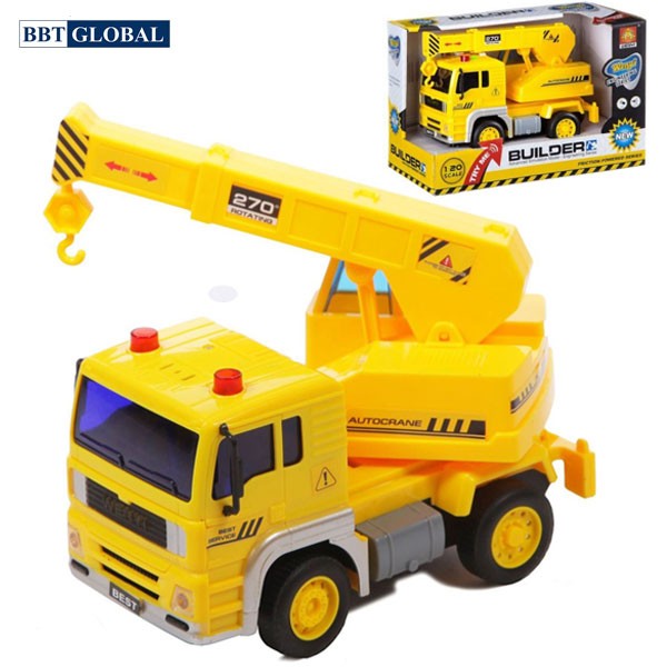 Mô hình đồ chơi xe cần cẩu có đèn và nhạc mẫu mới WY510D