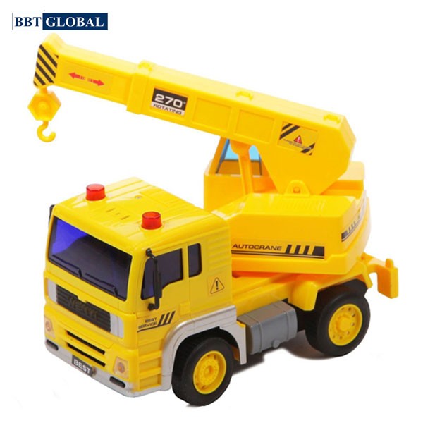 Mô hình đồ chơi xe cần cẩu có đèn và nhạc mẫu mới WY510D