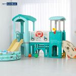 Nhà chơi liên hoàn cầu trượt cho bé BBT Global ZK1058