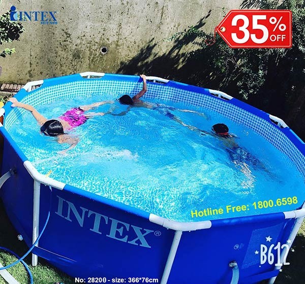 Bể bơi khung kim loại tròn 305*76cm INTEX 28200