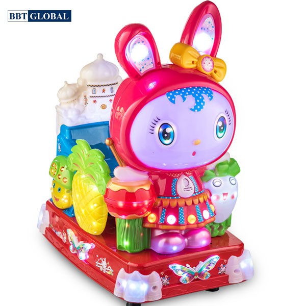Nhún điện nhập khẩu em bé đội mũ thỏ NDNK-1001