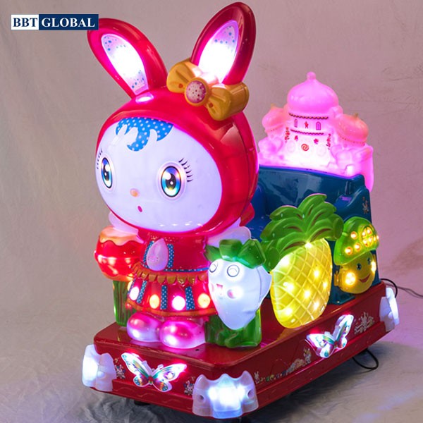 Nhún điện nhập khẩu em bé đội mũ thỏ NDNK-1001