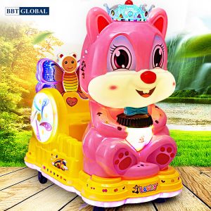 Nhún điện nhập khẩu mèo hồng xinh xắn NDNK-1090
