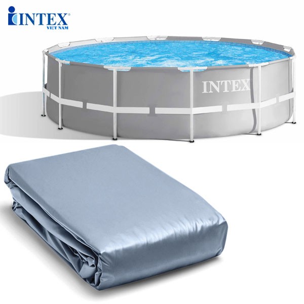 Vỏ bể kim loại chữ nhật tròn ĐK 305cm  INTEX 10615