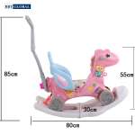 Ngựa bập bênh kết hợp chòi chân có đèn và nhạc RK-514