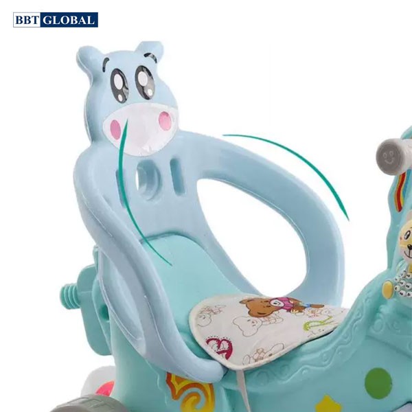 Ngựa bập bênh kết hợp chòi chân có đèn và nhạc RK-514