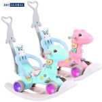 Ngựa bập bênh kết hợp chòi chân có đèn và nhạc RK-514