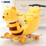 Bập bênh bông BBT Global cao cấp 3 trong 1 gấu pooh RK-608