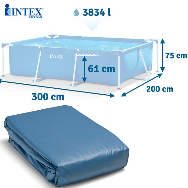 Vỏ bể bơi khung INTEX 28272 mã 10944