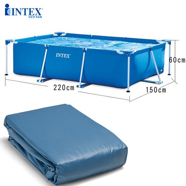 Vỏ bể khung KL chữ nhật 28270  mã INTEX 10942