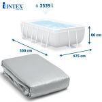 Vỏ bể kim loại chữ nhật 3m*1.75m*0.8m INTEX 12216