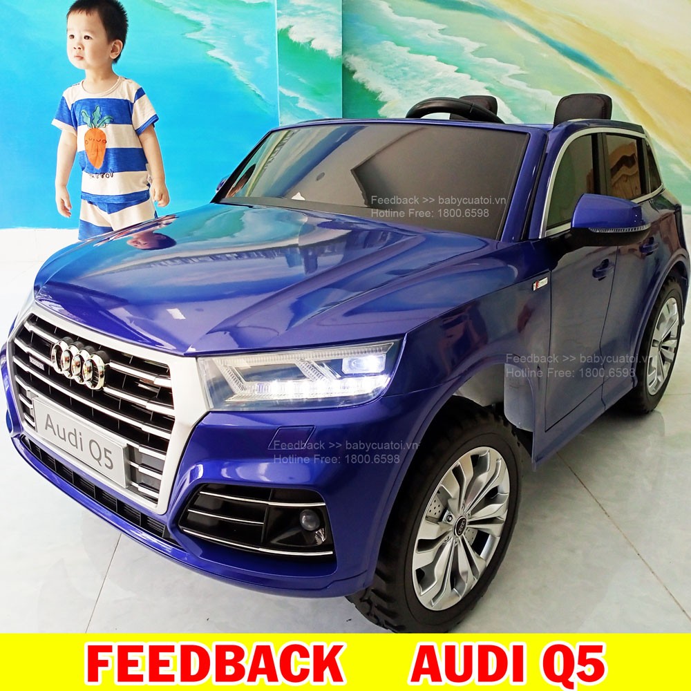 Xe Ô tô điện trẻ em Bản quyền Cao cấp Audi Q5 có màn hình LCD