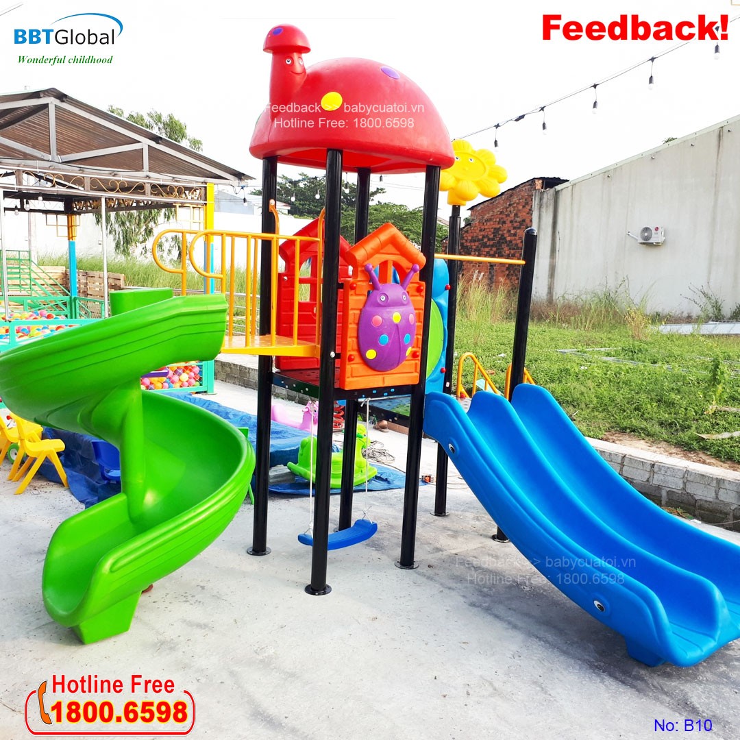 Cầu trượt liên hoàn nhập khẩu mẫu B10