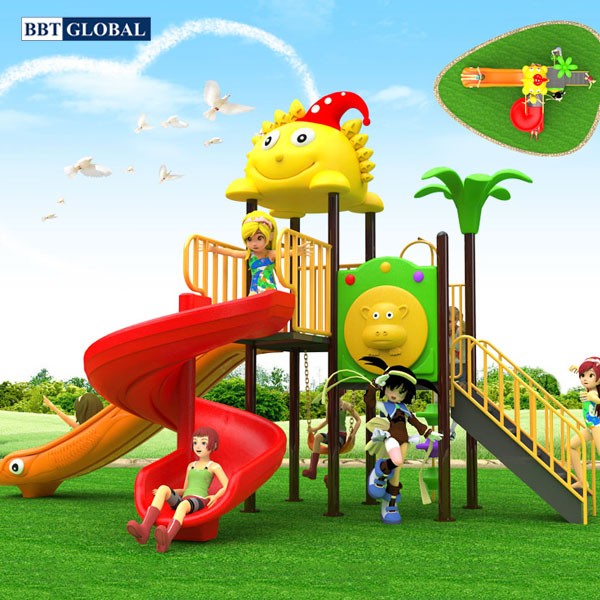 Cầu trượt liên hoàn nhập khẩu mẫu B49