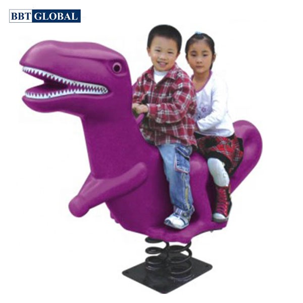 Bập bênh lò xo 2 chỗ ngoài trời nhập khẩu khủng long KXHT-186