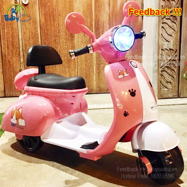 Xe máy điện trẻ em chú chó Puppy BBT-689