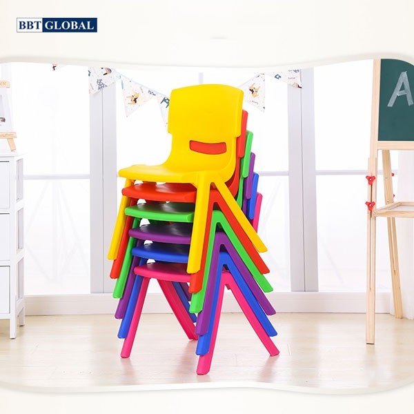 Ghế nhựa đúc mẫu giáo nhập khẩu 28cm ZK015