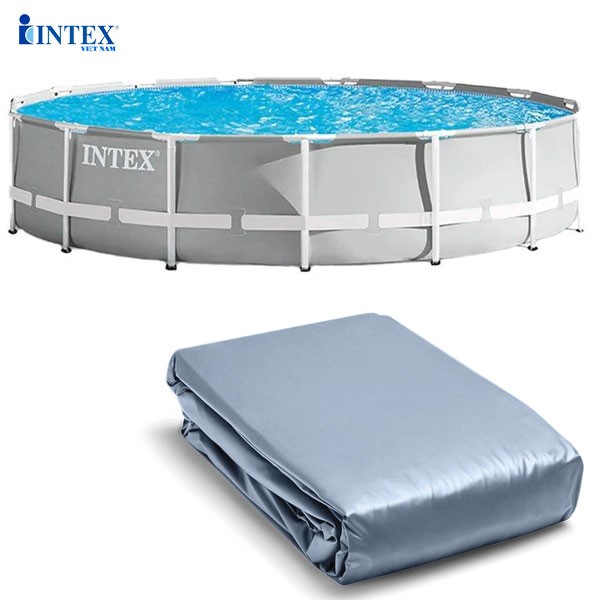Vỏ bể bơi khung kim loại INTEX (4m57x107cm) 26724 - Mã INTEX 10089