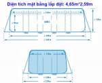 Bể bơi khung kim loại 4mx2m PREMIUM cao cấp chịu lực INTEX 26788