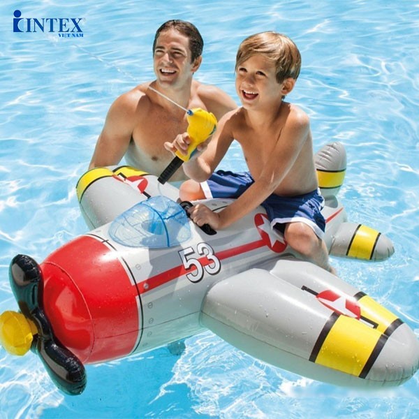 Phao bơi máy bay INTEX 57537 kèm súng phun nước