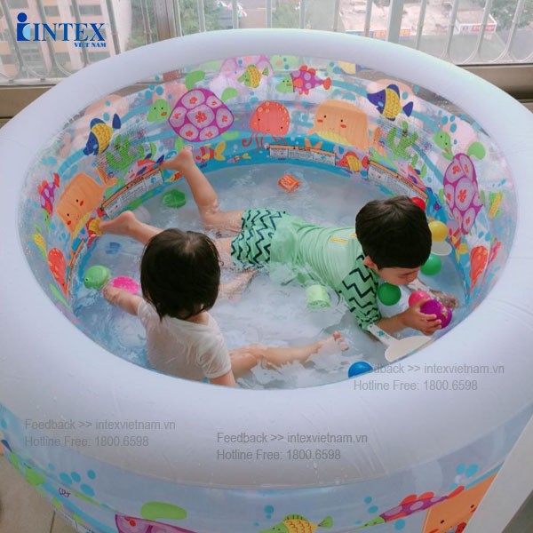 Bể bơi phao cho bé hình tròn 1m52 INTEX 58480