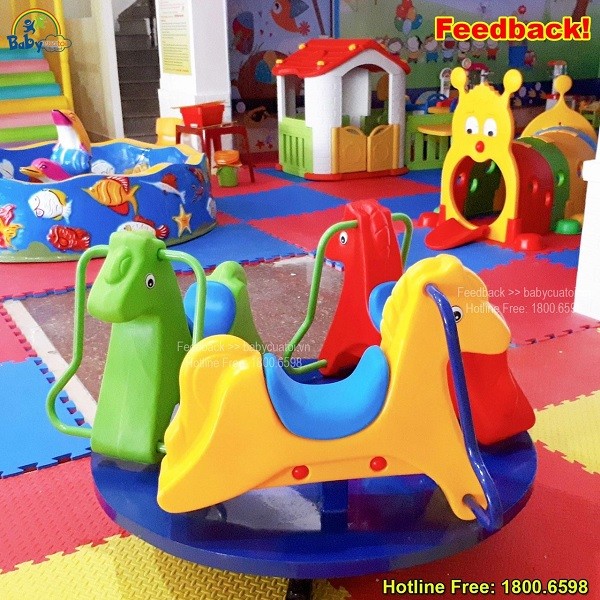 Mâm quay ngựa nhập khẩu cho bé ZK1245