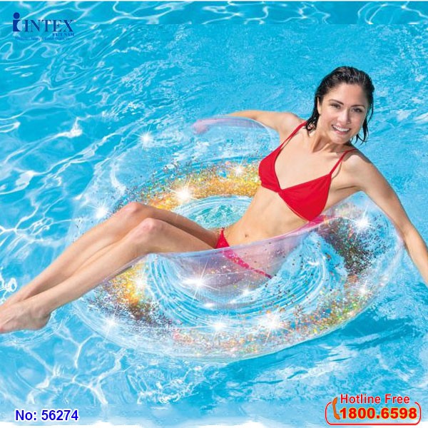 phao bơi tròn kim tuyến intex 56274